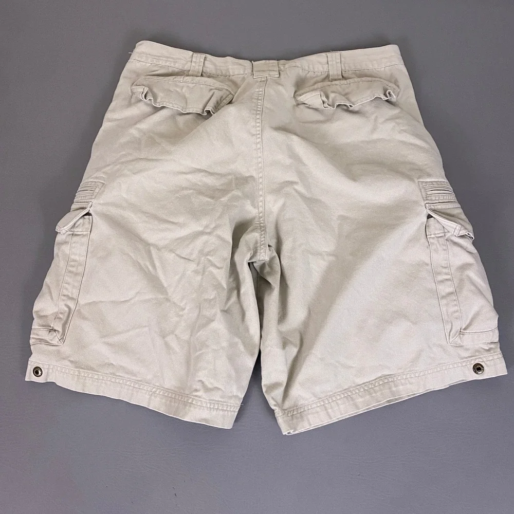 Lee Dungarees Shorts Men's Size 36 Khaki Tan Cotton Twill Cargo Heavy Duty